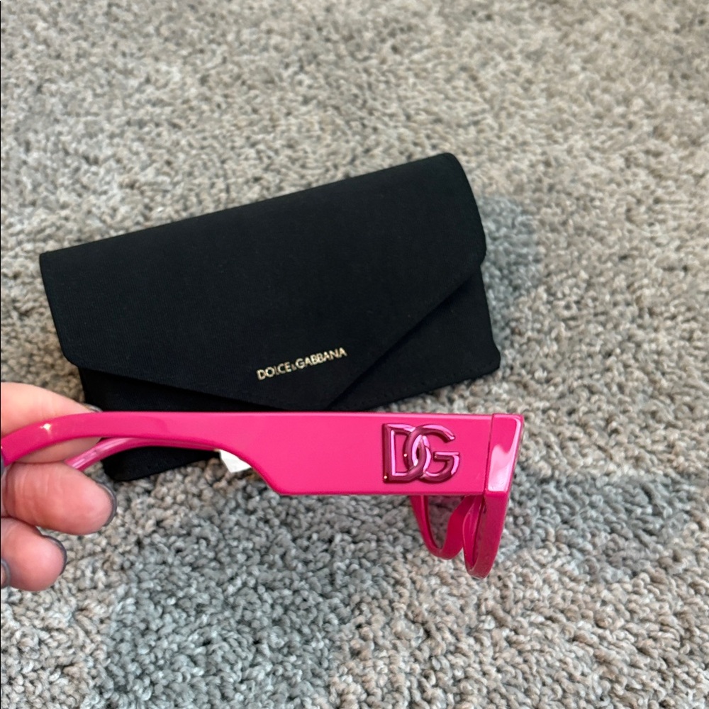 Dolce & Gabbana Fuchsia Cat-Eye Sunglasses - Picture 2 of 6